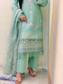 Pistachio Green Embroidered Suit Elegant & Refreshing