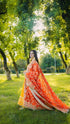 Sunset Glow Maxi with Mirror Embellished Dupatta – Custom Collection