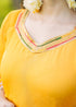 Elegant Yellow & Orange Floral Ethnic Suit with Embroidered Dupatta