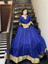 Royal Blue Embellished Flared Gown – Custom Collection Made on demand