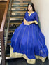 Royal Blue Embellished Flared Gown – Custom Collection Made on demand