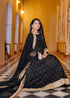 Elegant Black Anarkali Suit with Golden Embroidery Dupatta