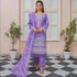 Elegant Purple Embroidered Suit Luxurious & Stylish