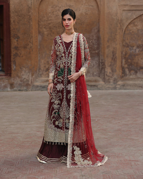 MEHAV-luxury Handworked Front-Open Organza Gown — 3-Piece Premium Formal Set