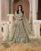 ISVIL-organza Maxi & Viscose Lehenga Set with Sequin, 3D Floral & Handcrafted Embellishments