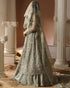 ISVIL-organza Maxi & Viscose Lehenga Set with Sequin, 3D Floral & Handcrafted Embellishments