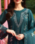 Sapphire-Luxury Chikankari & Organza 3-Piece Ensemble
