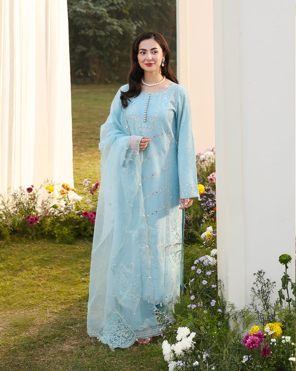 Daisy-High-End Chikankari Jacquard 3-Piece Ensemble