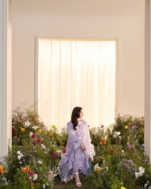 LILY-Exquisite Chikankari & Organza 3-Piece Set