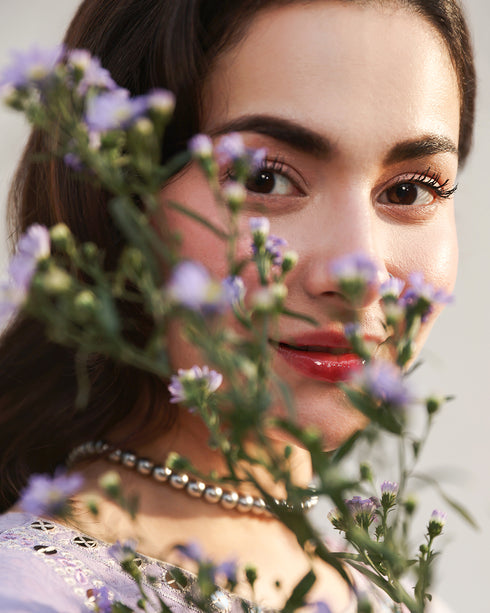 LILY-Exquisite Chikankari & Organza 3-Piece Set