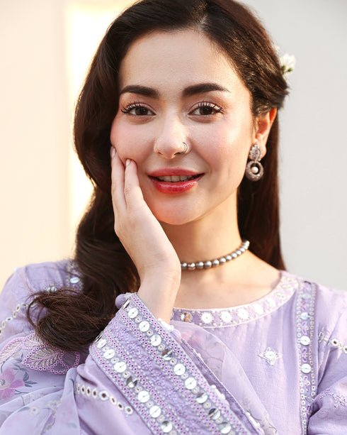 LILY-Exquisite Chikankari & Organza 3-Piece Set